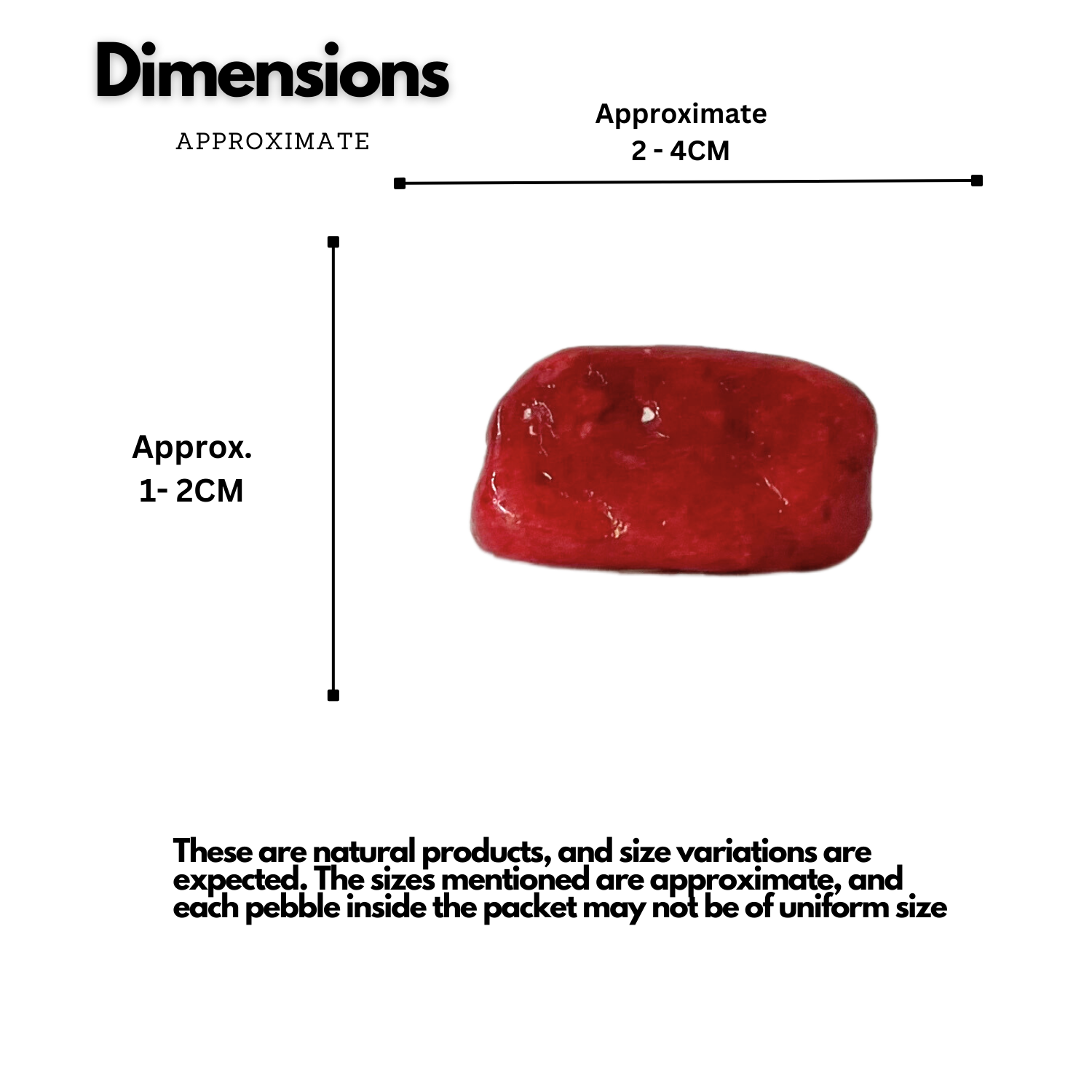 Red Pebbles for Decoration |Garden|Table|Terrariums| Home Decor|Vase Fillers