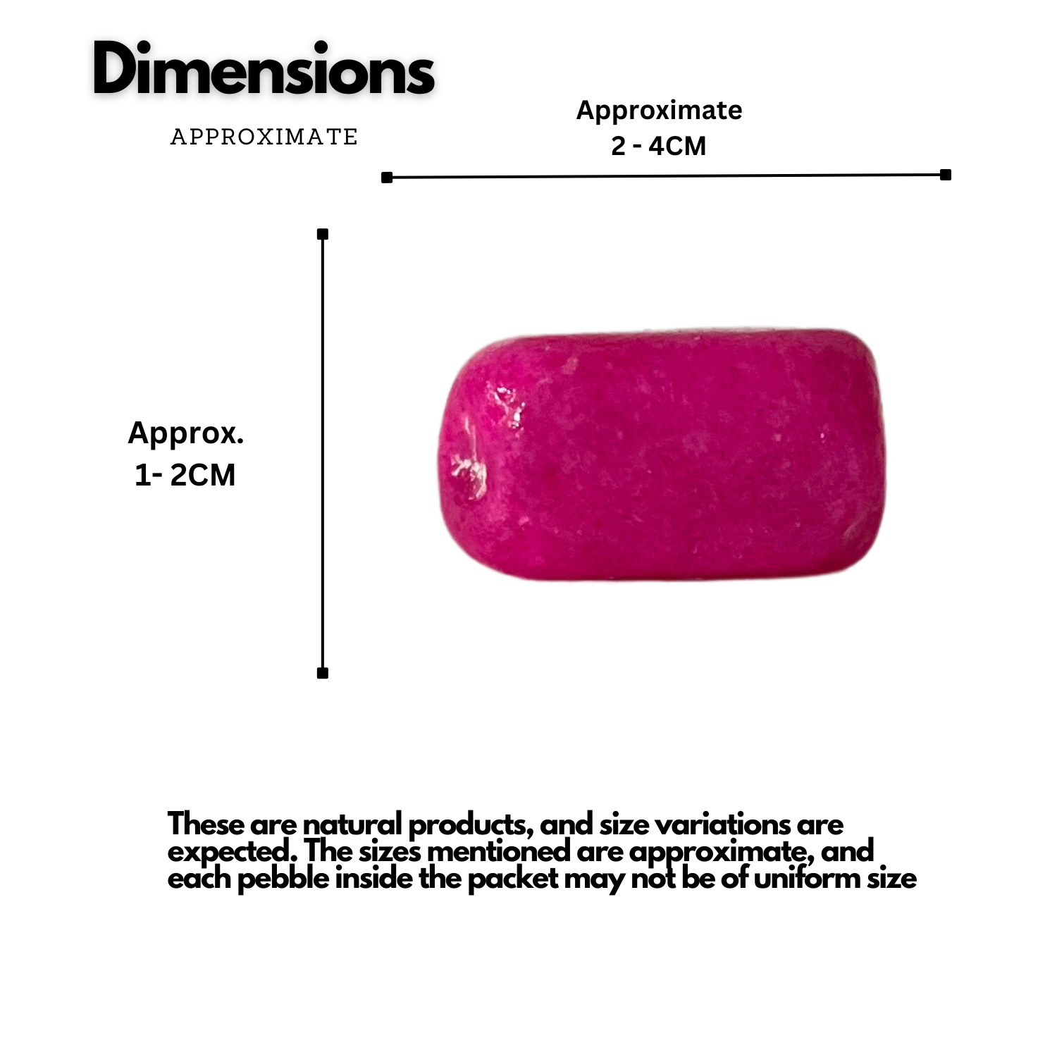 Pink Pebbles for Decoration |Garden|Table|Terrariums| Home Decor|Vase Fillers