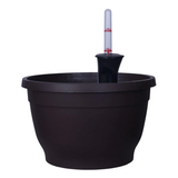 Tuka 25cm Round Plastic Pot With Self Watering Kit