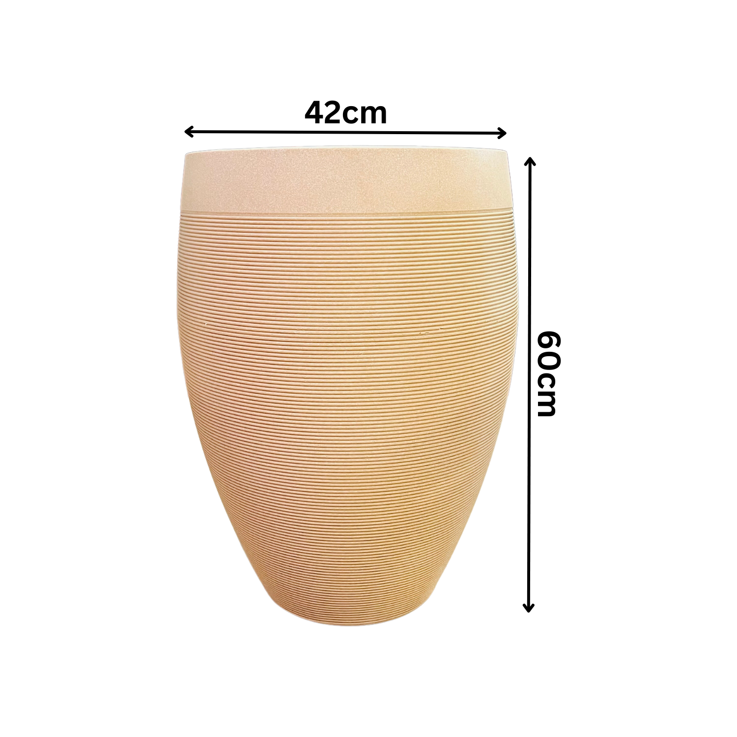 Hug A Plant | Milano High Rotomolded Round Plastic Pot Without Inner for Home & Garden (Pack of 1)