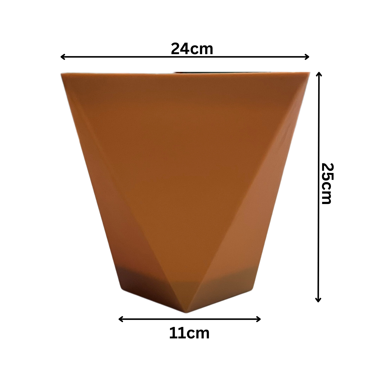 Hug A Plant | Octo Plastic Pot for Home & Garden (24CM|9.5 INCH)