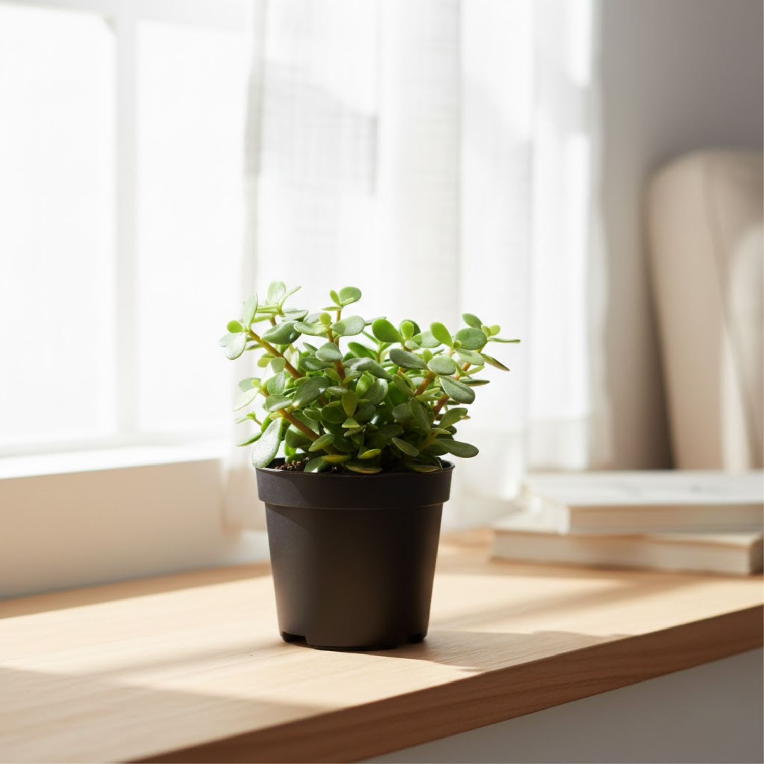 Combo of 4 Live indoor Plants | Set of 4 [Syngonium Pink Neon, Jade Mini, Money Plant Golden, Philodendron Oxycardium Green] | Indoor Air-Purifying Decorative Plants | Ideal for Home & Office Décor