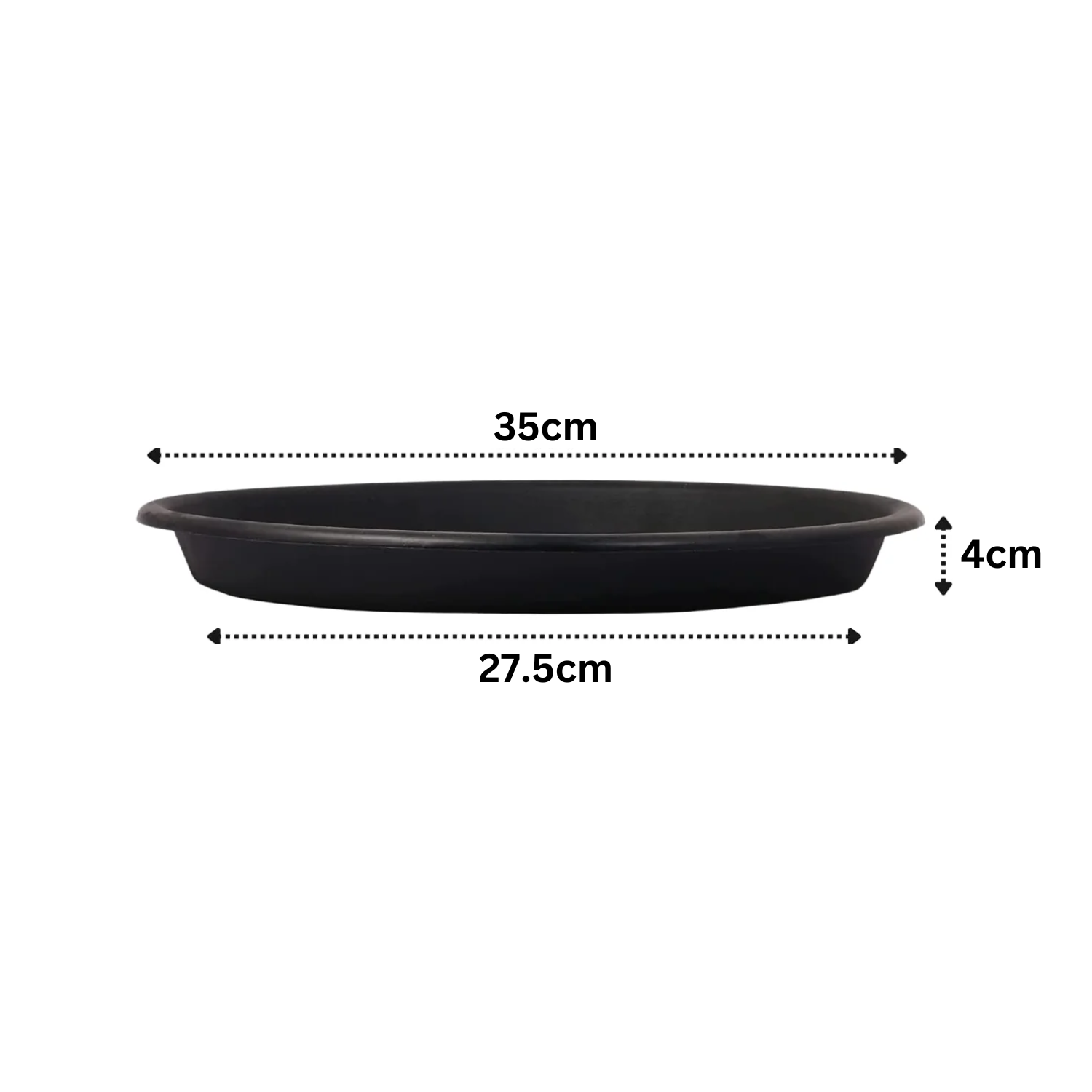 Hug A Plant|UV Treated Round Bottom Tray Suitable for 14 inch Round Plastic Pot|Heavy Duty Highly Durable Tray for Indoor Home & Garden Decor (35CM|14INCH)
