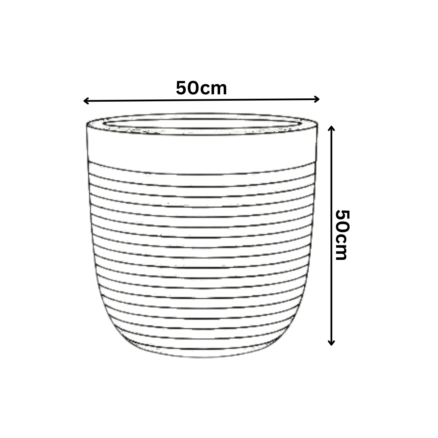 Hug A Plant | Milano Short-Dual Tone Rotomolded Round Plastic Pot With Inner for Home & Garden (Pack of 1, Rose Gold & Black)