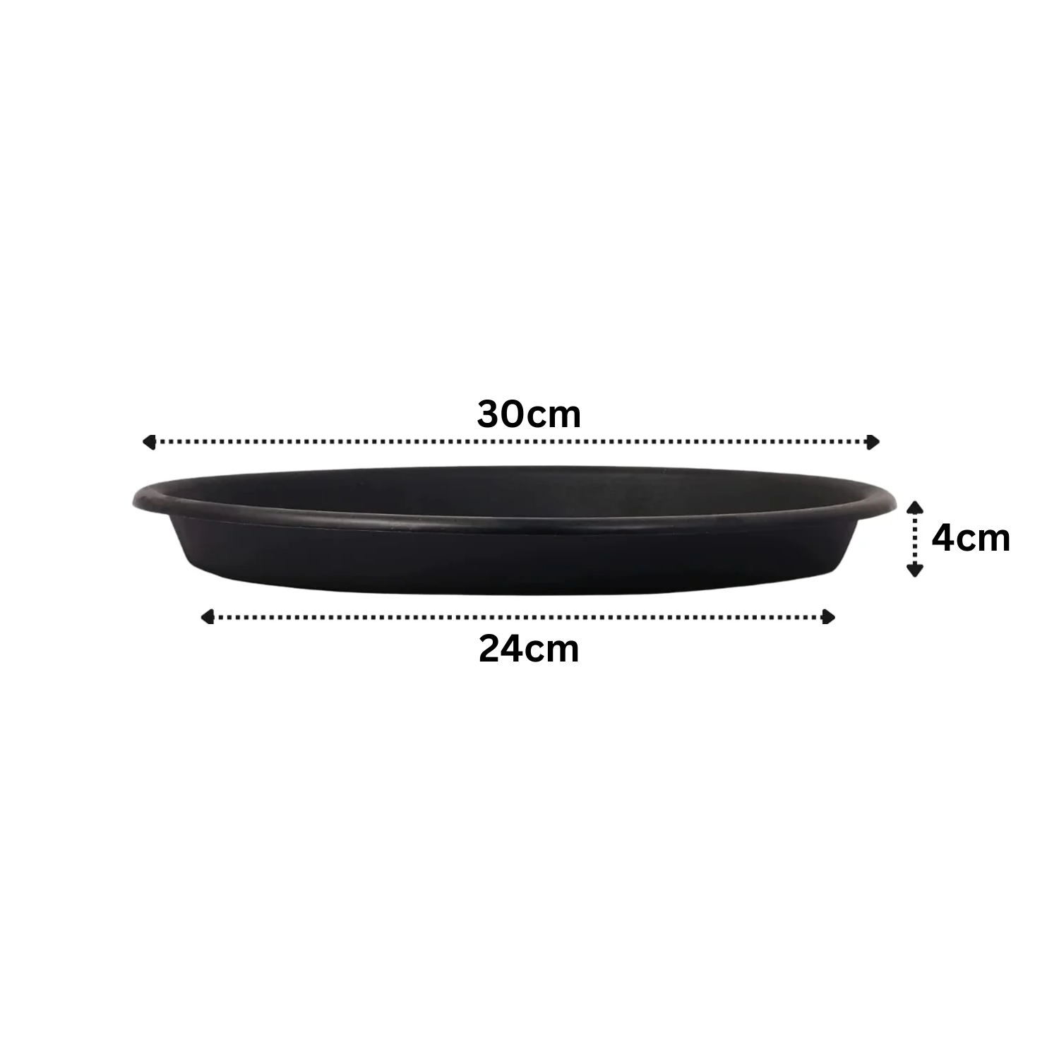 Hug A Plant|UV Treated Round Bottom Tray Suitable for 12 inch Round Plastic Pot|Heavy Duty Highly Durable Tray for Indoor Home & Garden Decor (30CM|12INCH)