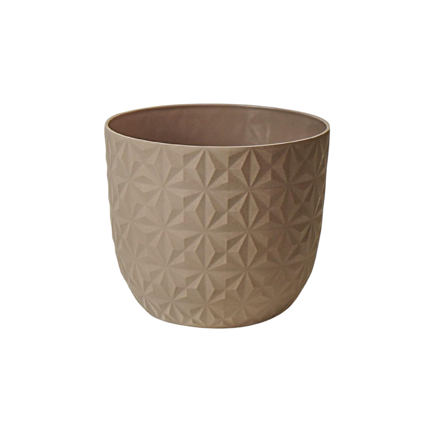 Verona Diamond Planter 11cm Round Plastic Pot For Home & Garden (11CM | 4INCH)