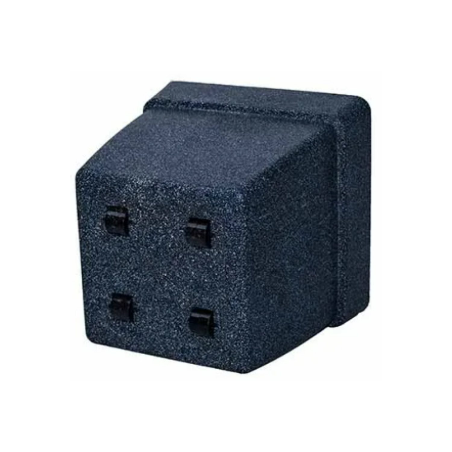 Hug A Plant | Barca Square Rotomolded Plastic for Home & Garden (Midnight Stone Finish, Pack of 1)