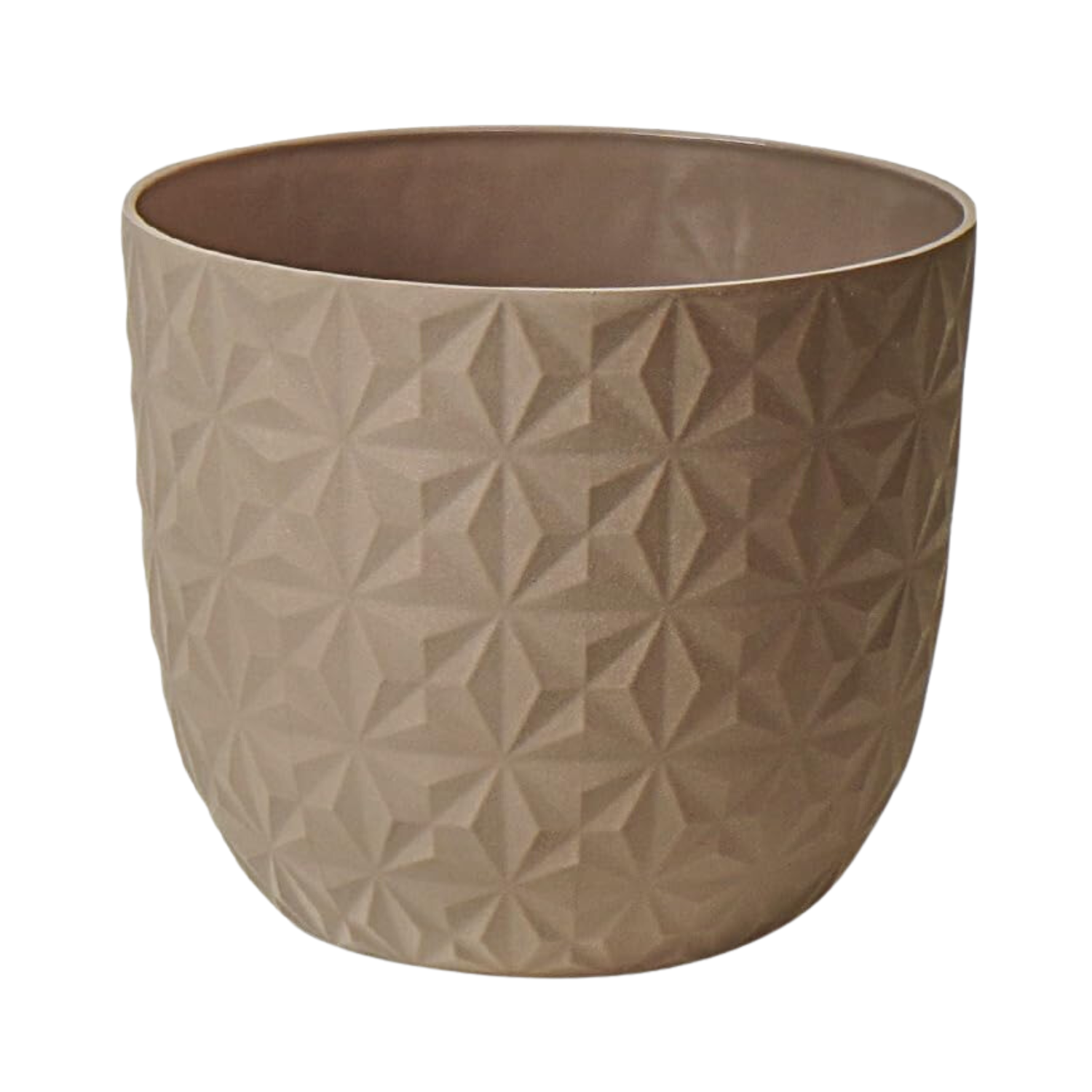 Verona Diamond Planter 22cm Round Plastic Pot For Home & Garden (22CM | 8INCH)