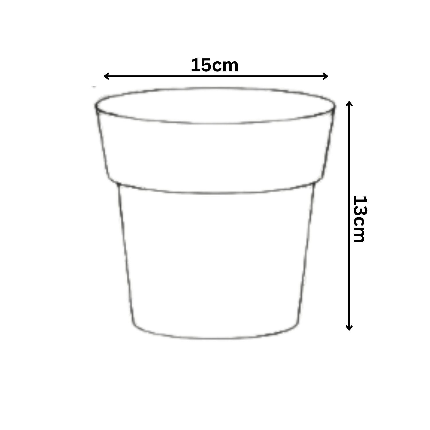 Arty Mocca 14 Plastic Pot