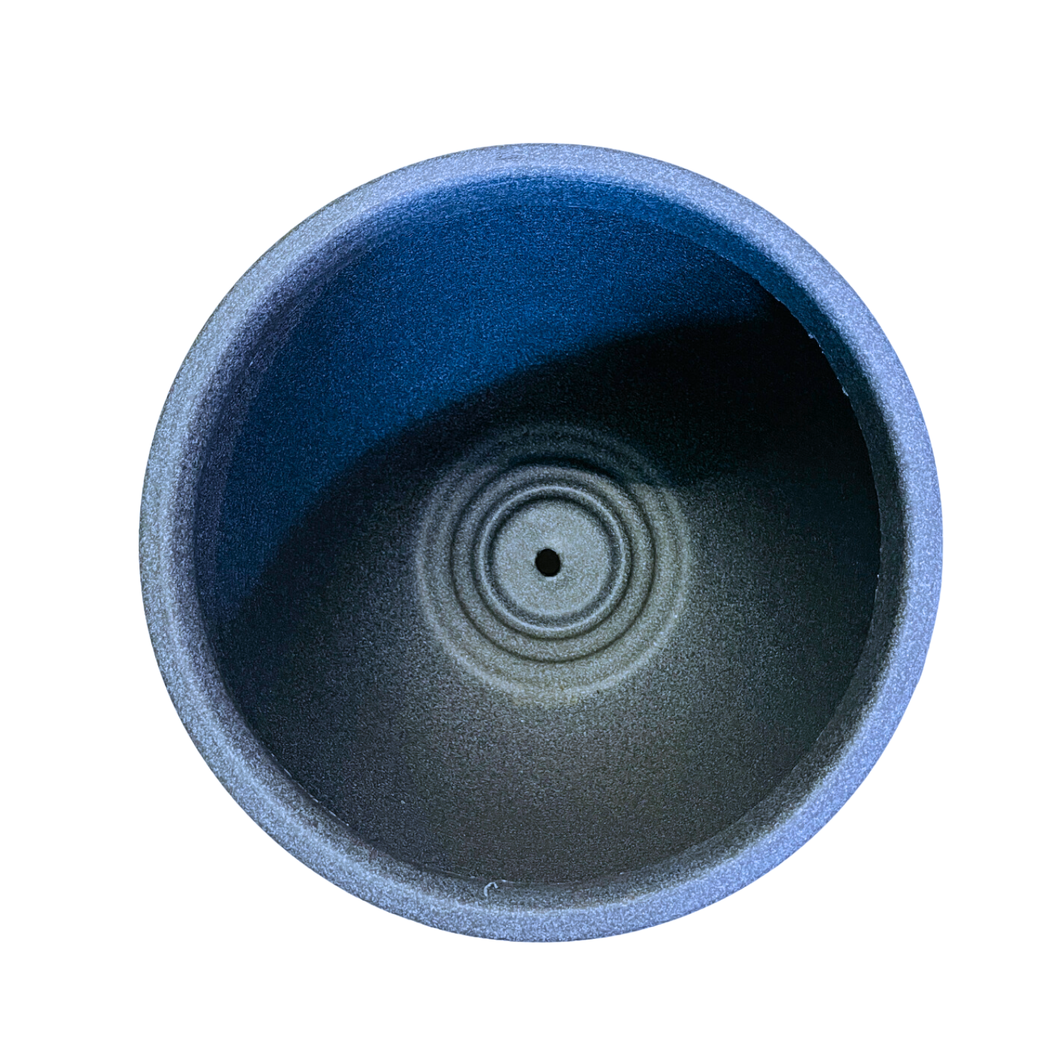 Hug A Plant | Milano Rotomolded Round Plastic Pot Without Inner for Home & Garden (Pack of 1, Midnight Stone Finish)