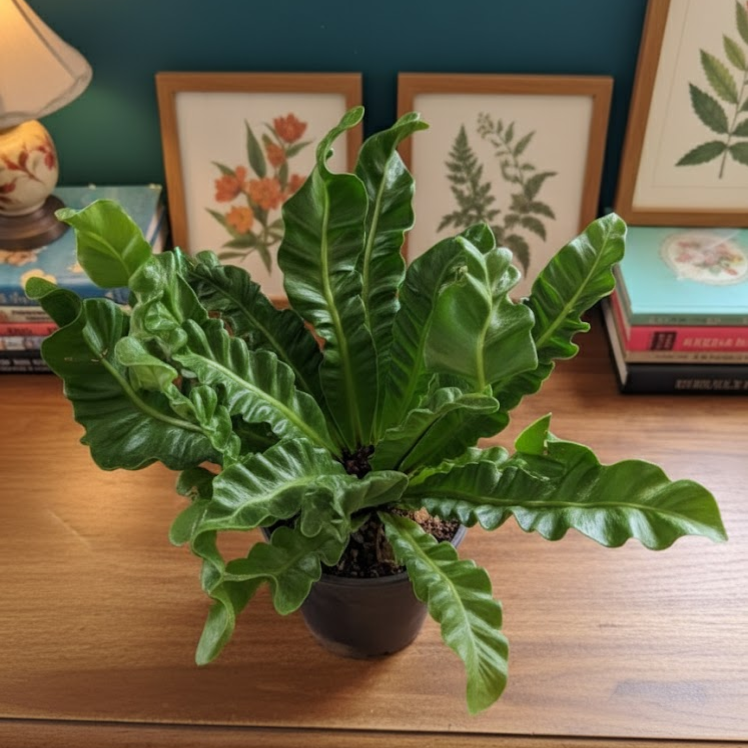 Cobra Fern (Asplenium nidus) | Indoor Air-Purifying Live Plant (Home & Garden)