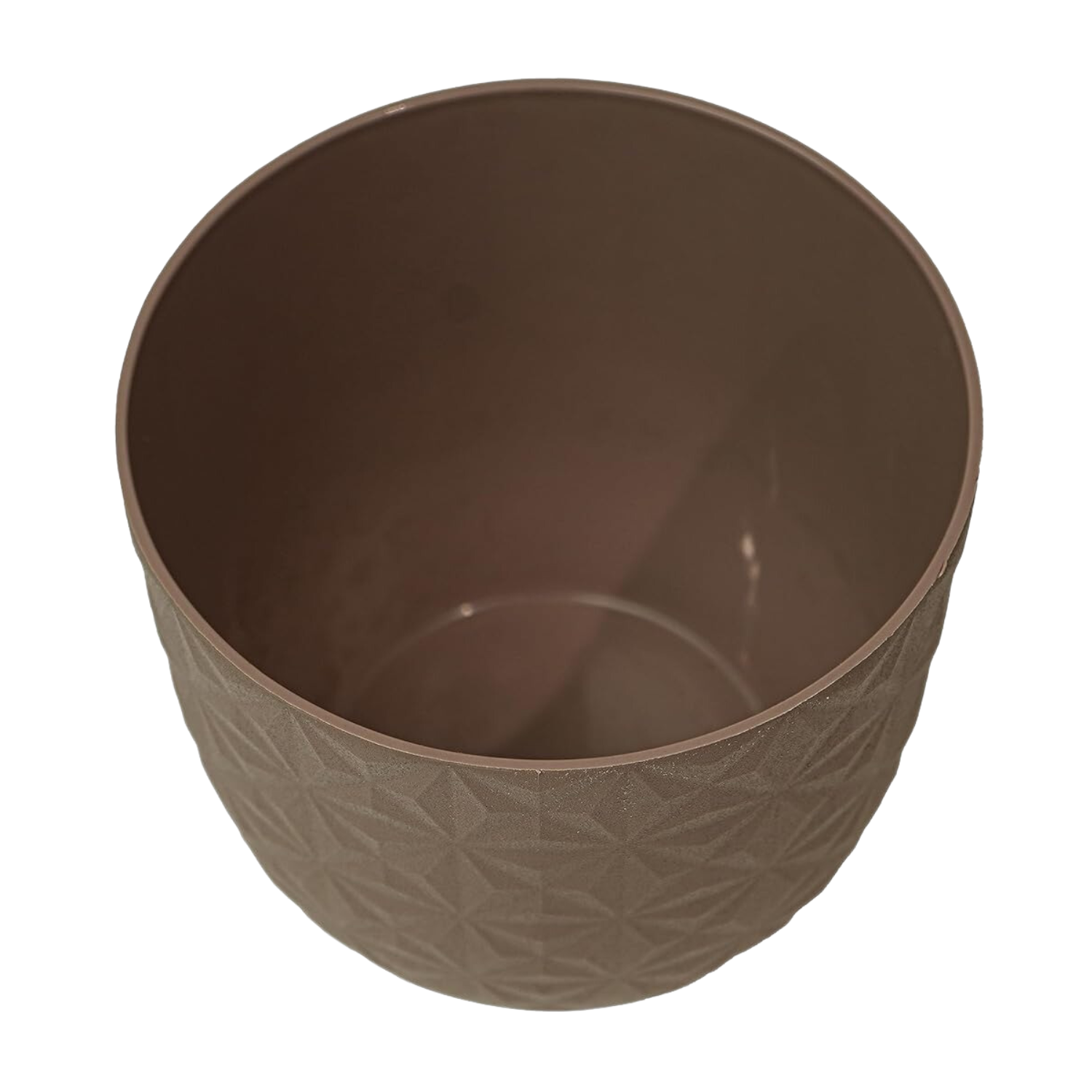 Verona Diamond Planter 22cm Round Plastic Pot For Home & Garden (22CM | 8INCH)