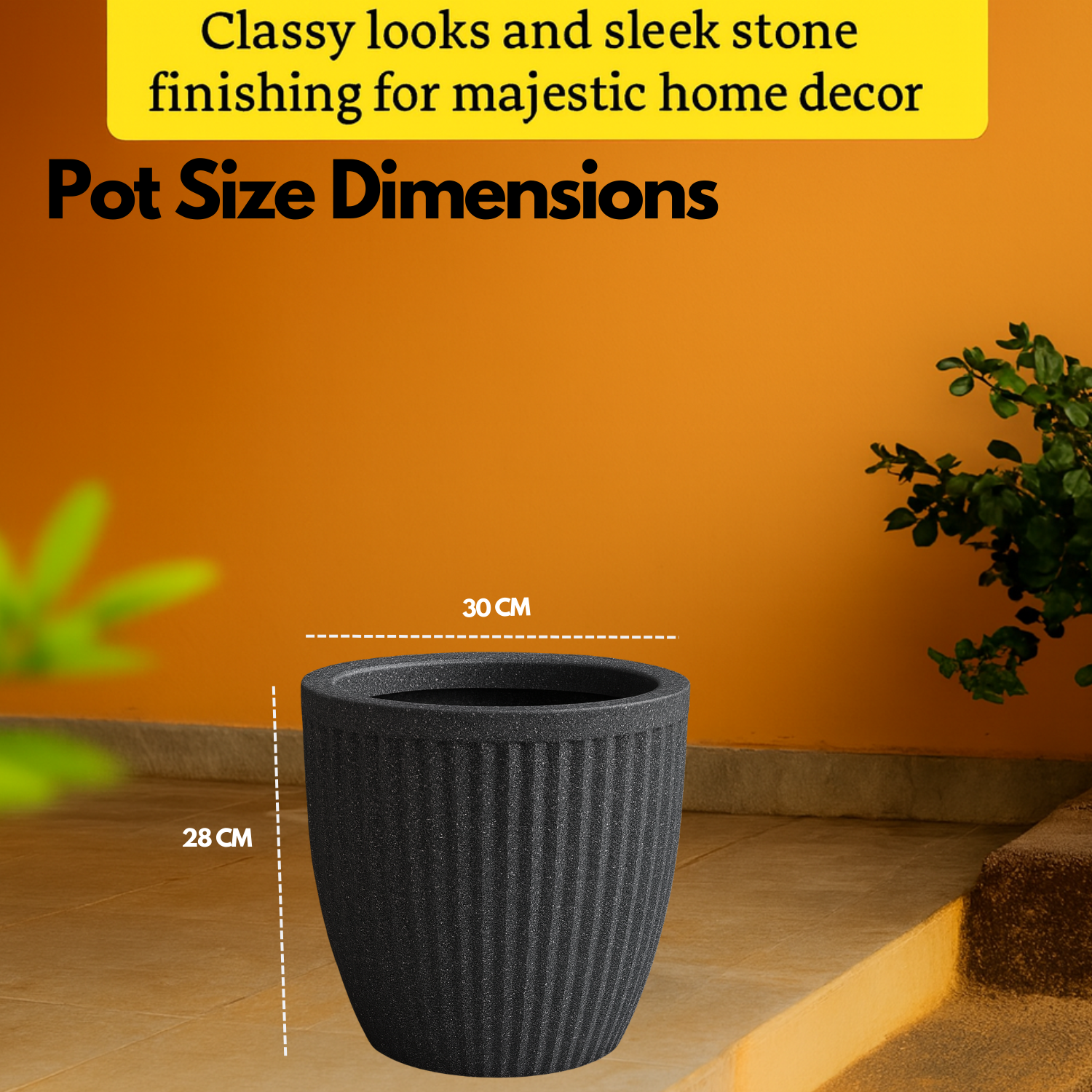 Poppy Rotomolded Pots for Home & Garden (Pack of 1)