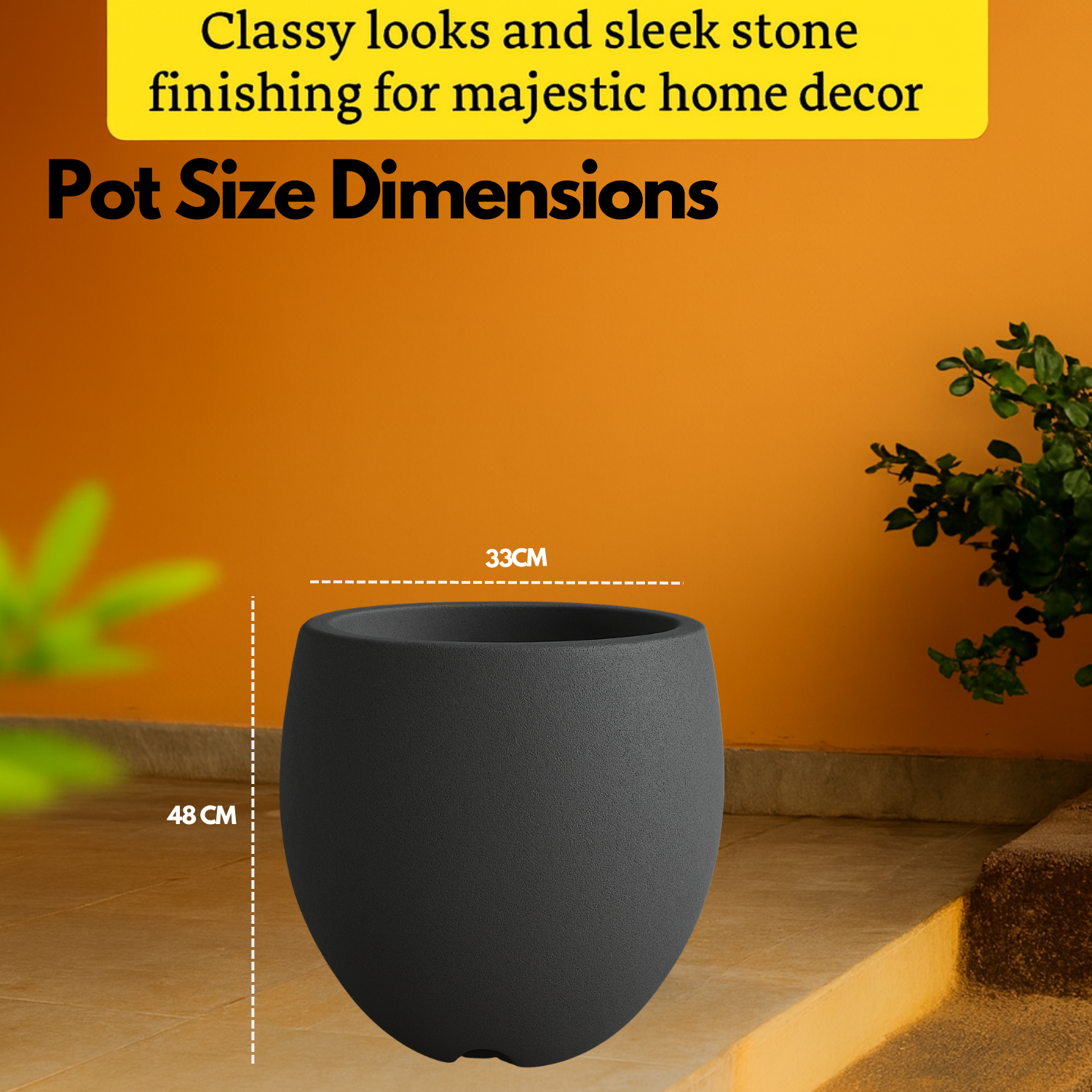 Arecca Rotomolded Pots for Home & Garden (Pack of 1)