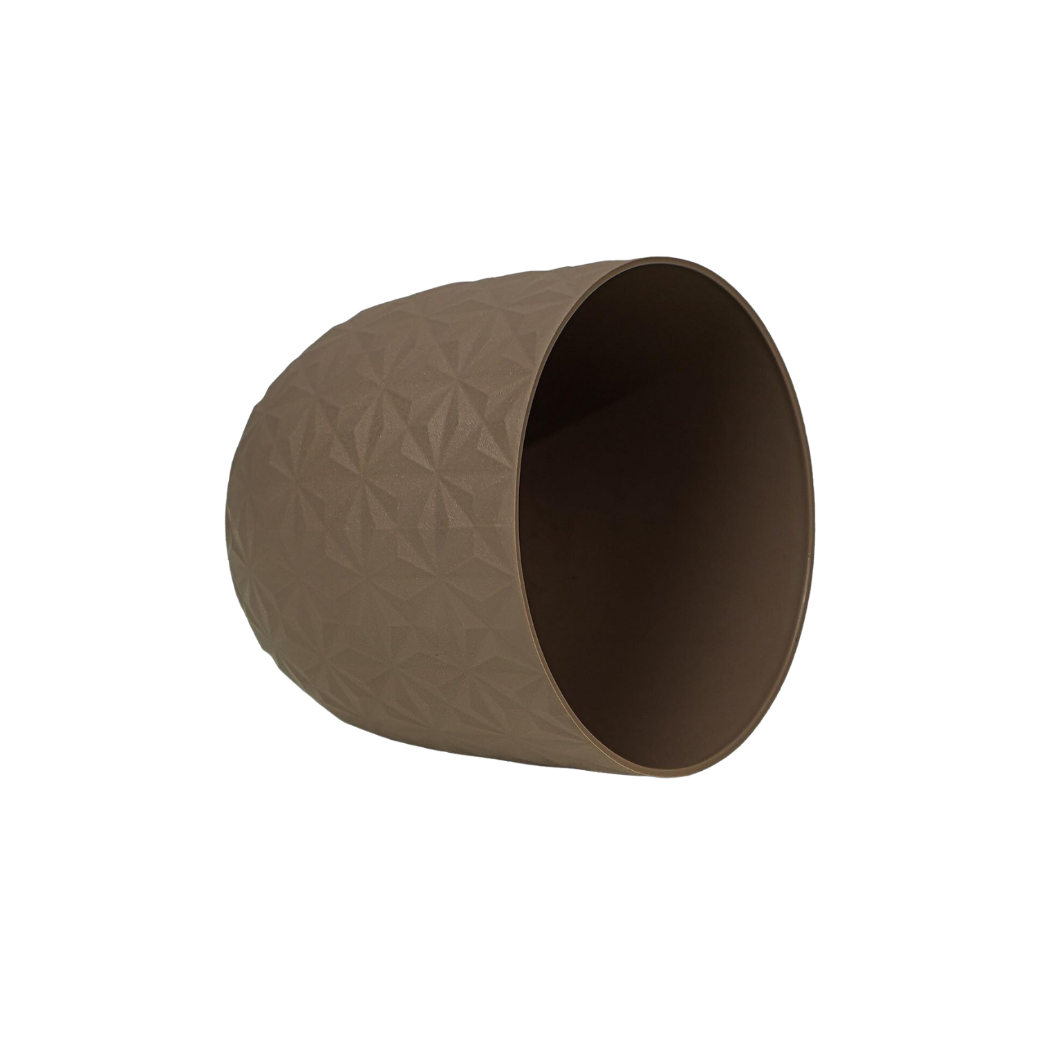 Verona Diamond Planter 11cm Round Plastic Pot For Home & Garden (11CM | 4INCH)