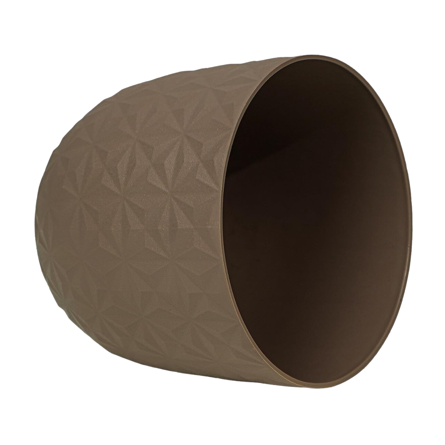 Verona Diamond Planter 22cm Round Plastic Pot For Home & Garden (22CM | 8INCH)
