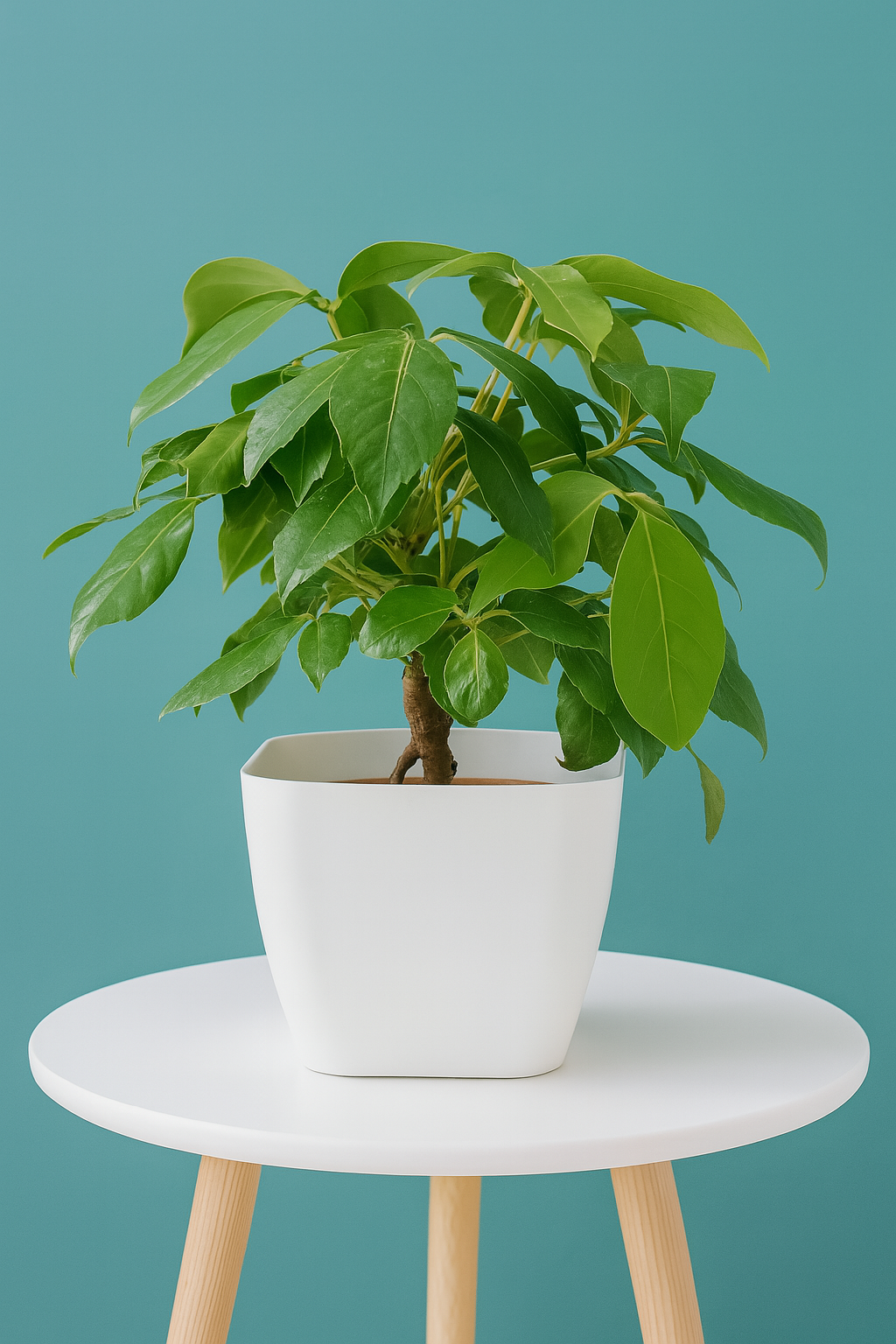 Hug A Plant | Golden Brassia Plant in Siena 25 Designer Plastic Pot – Lush Indoor Foliage