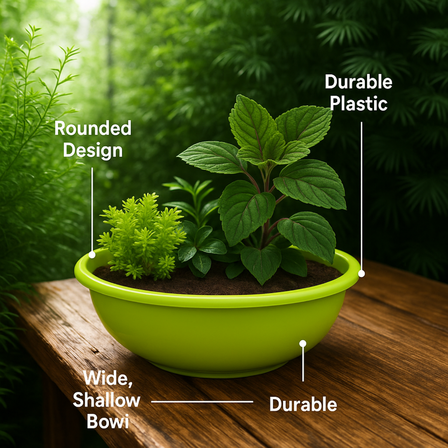 Bahubali Round Pot  For Tabletop | Office | Indoor Garden | Home& Garden