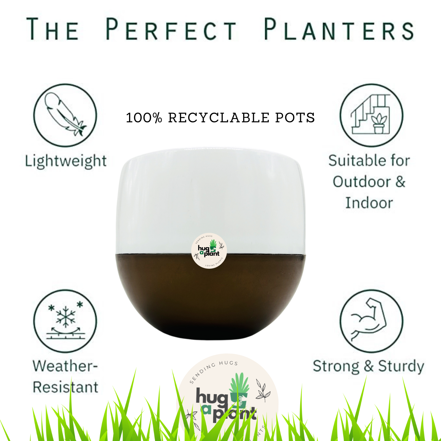 Hug A Plant Self-Watering Miniature Pot ƒ?? Mixed Colors for Home & Garden