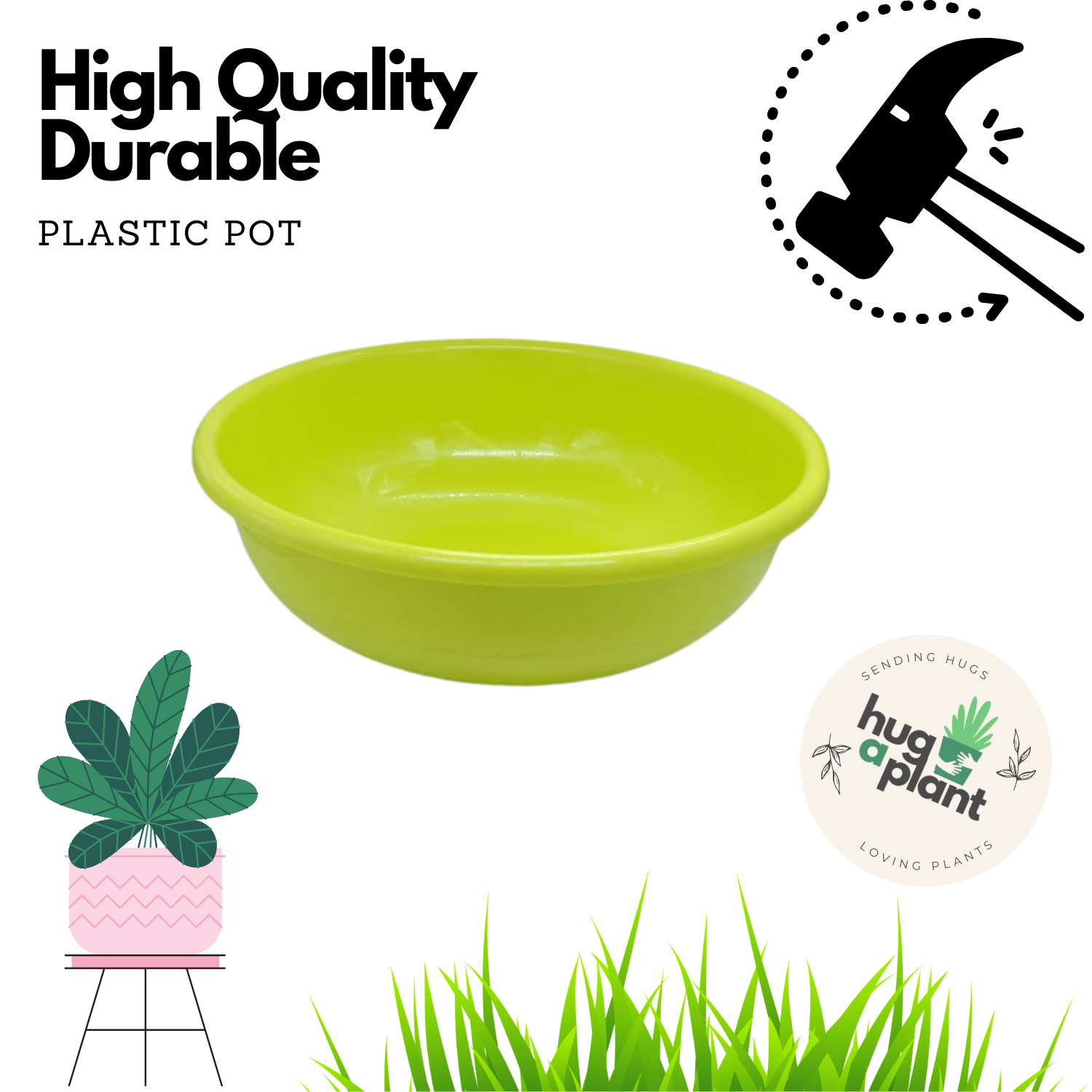 Bahubali Round Pot  For Tabletop | Office | Indoor Garden | Home& Garden