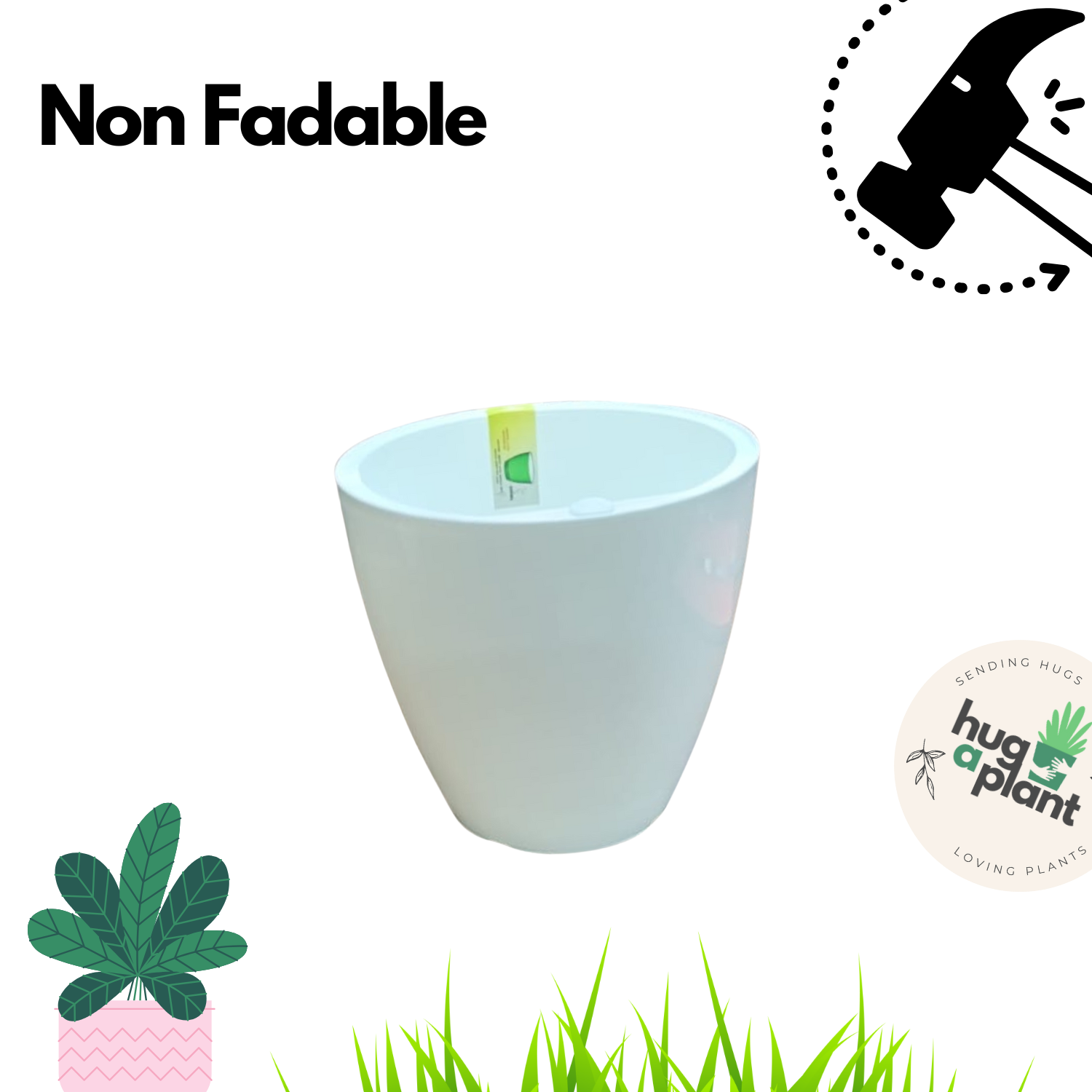 Hug A Plant | Smart Pot 1 litre Self-watering Pot for Home & Garden