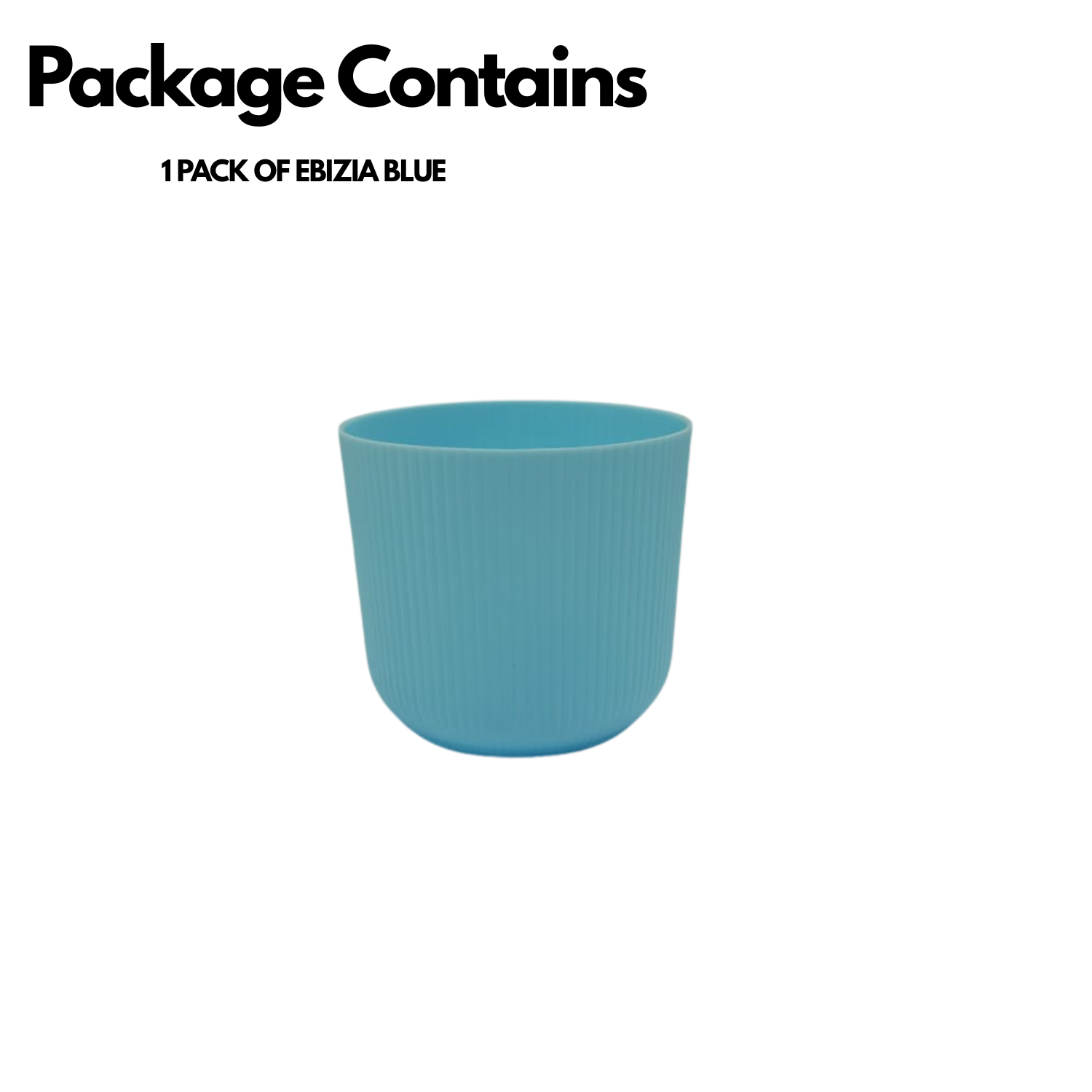 Hug a plant Ebizia Plastic Pot  for Home & Garden (Pack of 1)