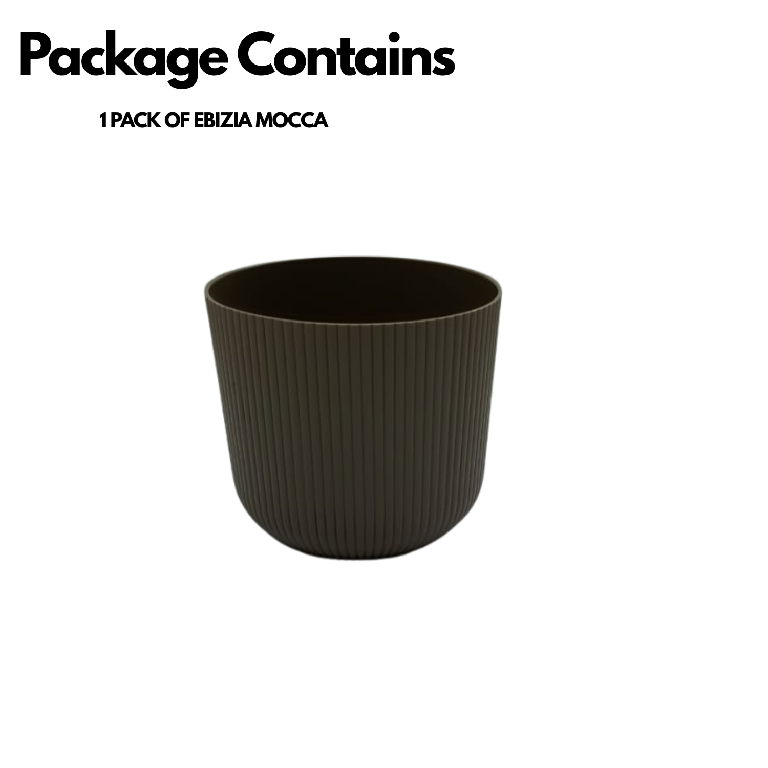 Hug a plant Ebizia Plastic Pot  for Home & Garden (Pack of 1)