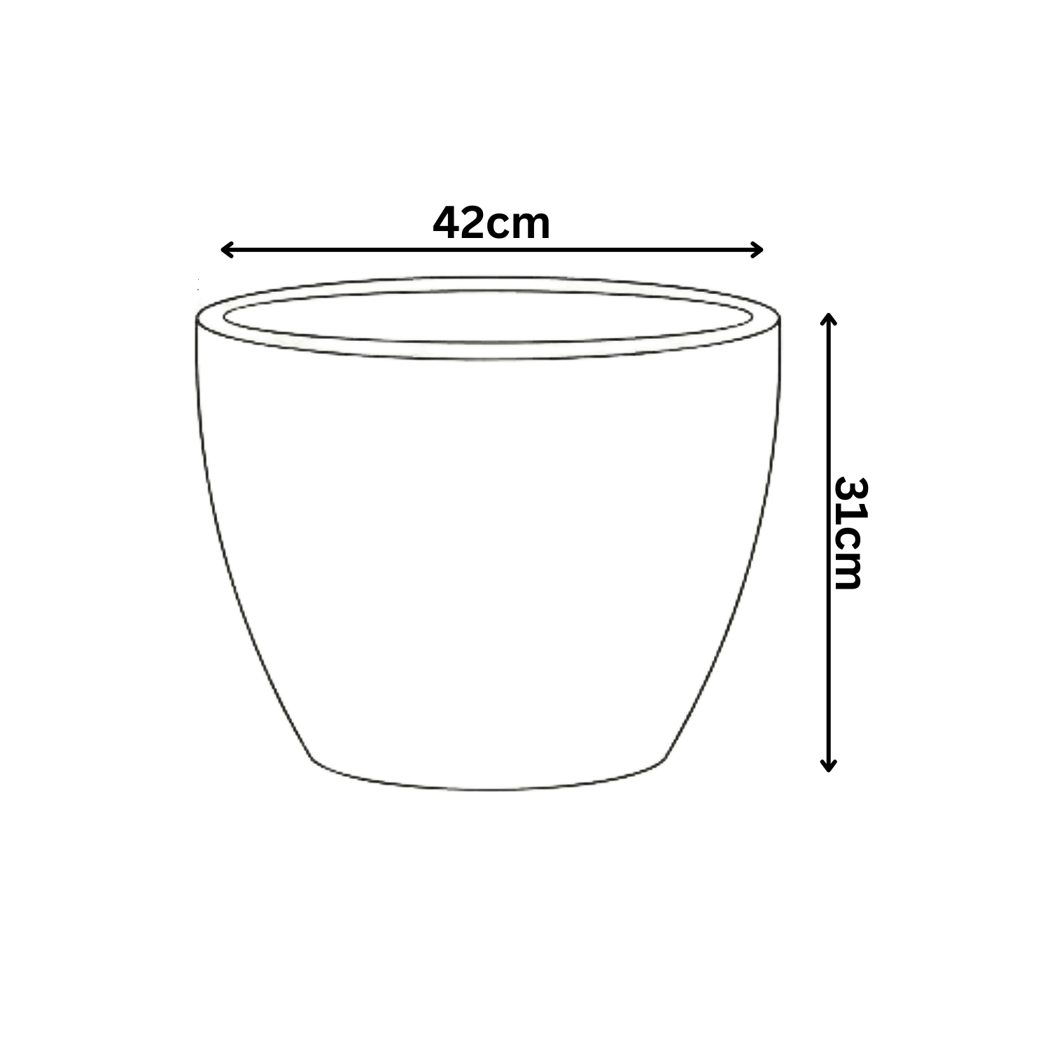Ceira 1401 Finish FRP Pot