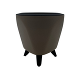 Lagos 13cm Round Plastic Pot for Home & Garden Decor