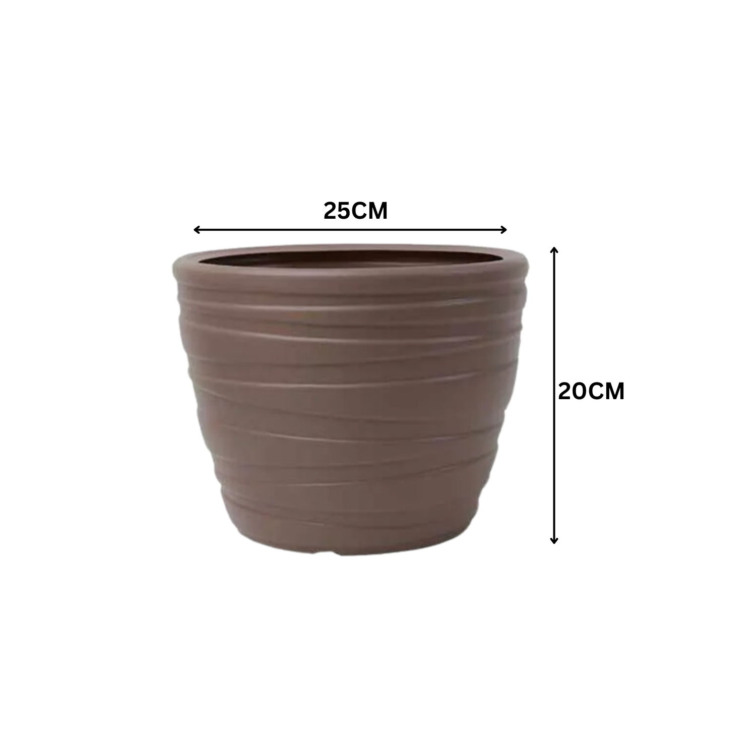Phoenix Planter Round Plastic Pot for Home & Garden Decor