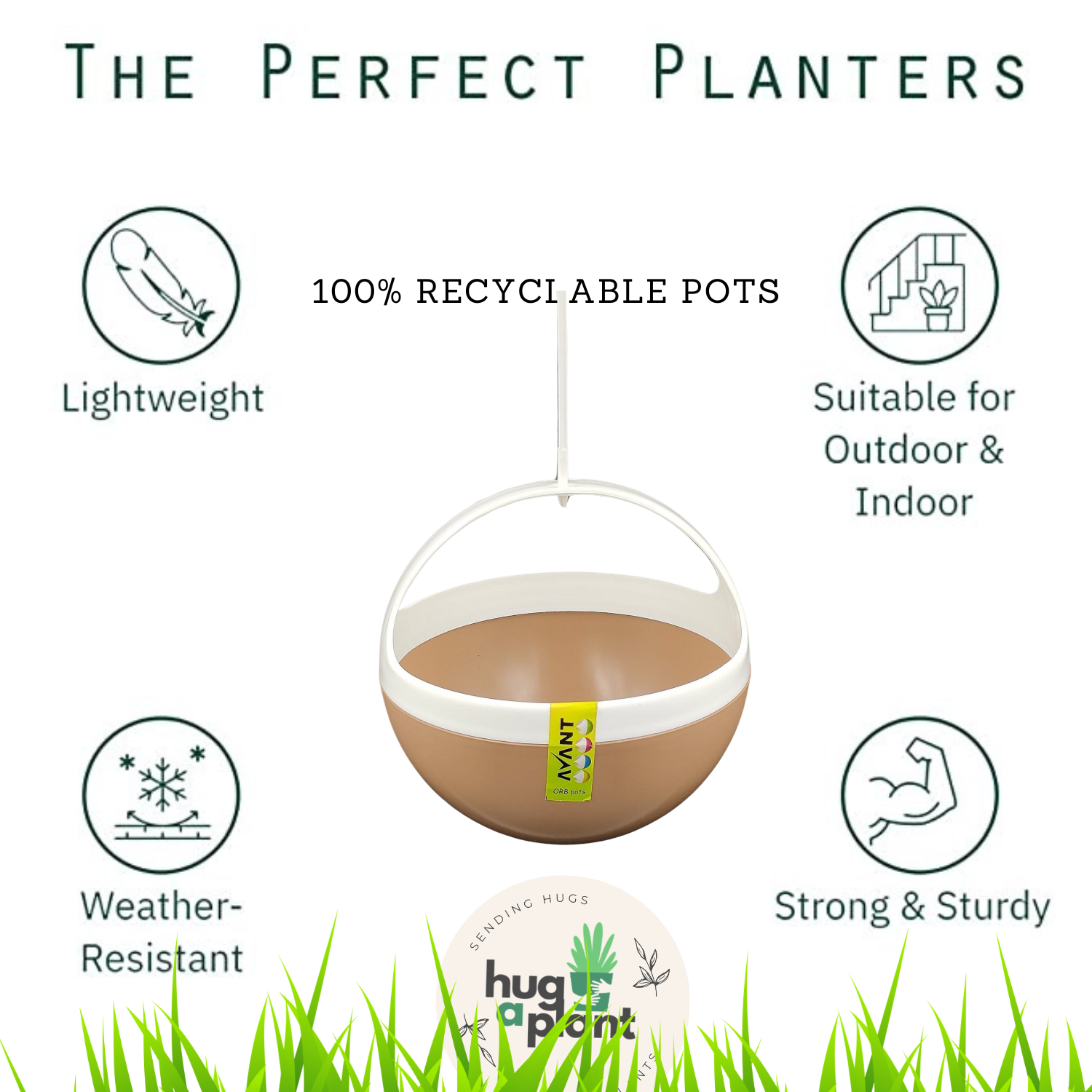 Hug A Plant | ORB Duo Pot for Home & Garden