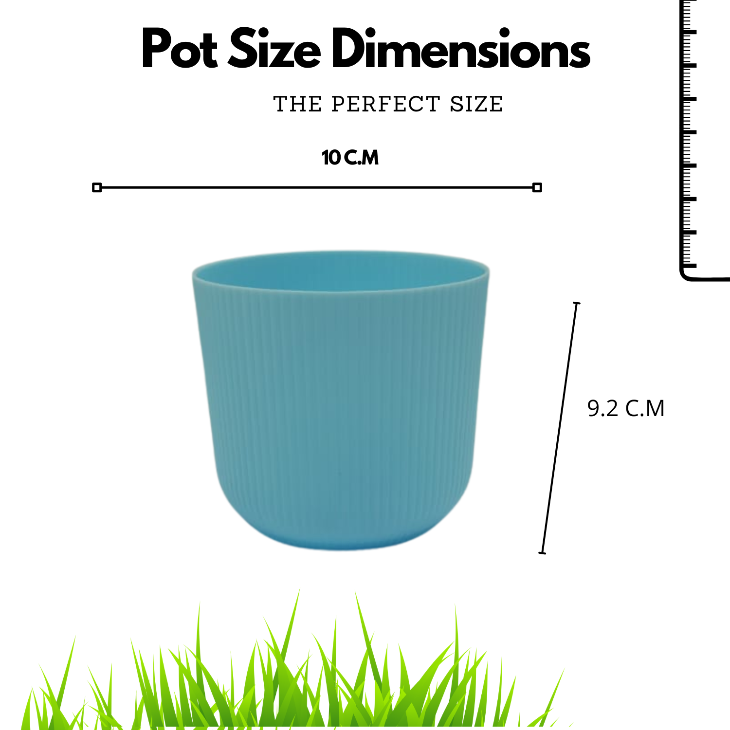 Hug a plant Ebizia Plastic Pot  for Home & Garden (Pack of 1)