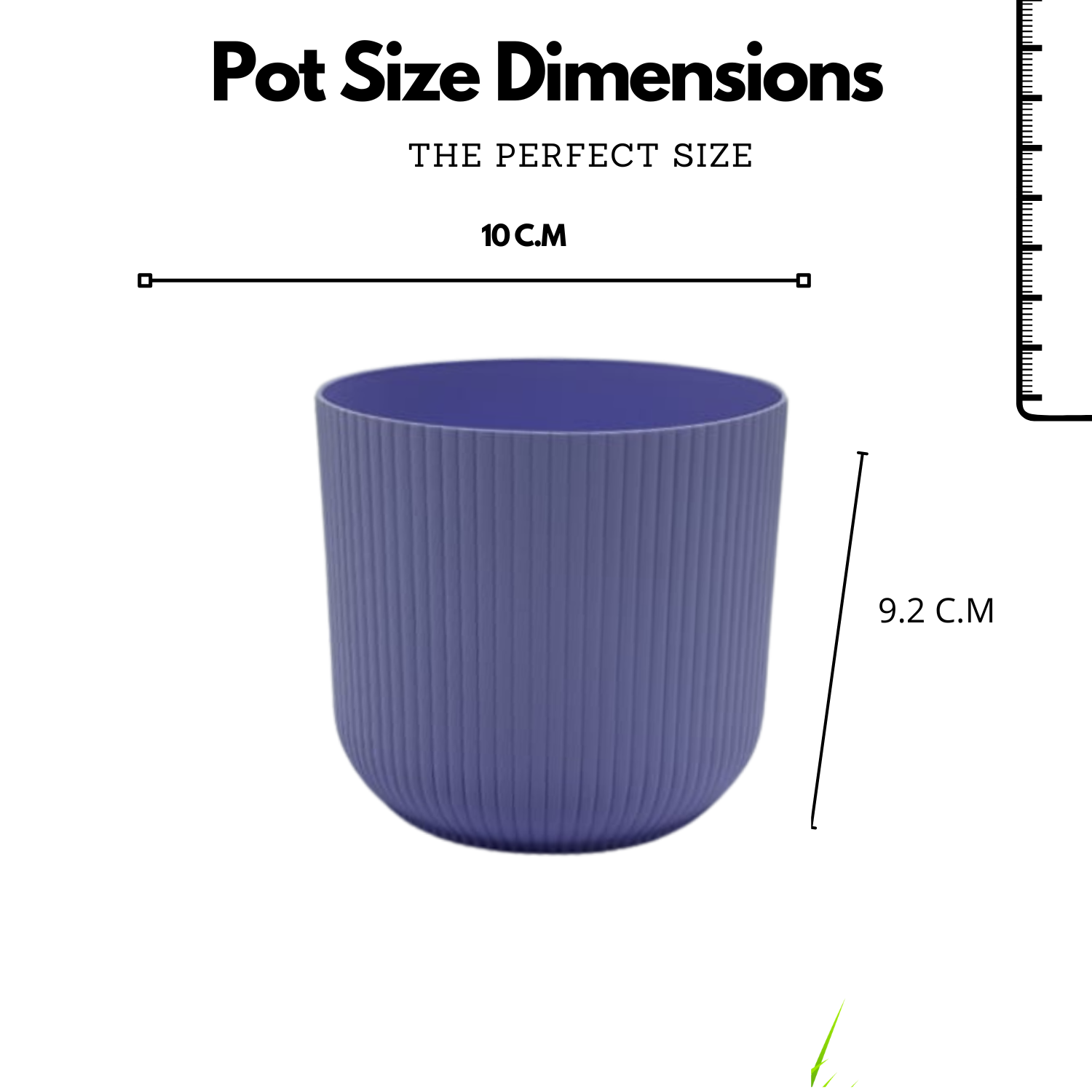 Hug a plant Ebizia Plastic Pot  for Home & Garden (Pack of 1)