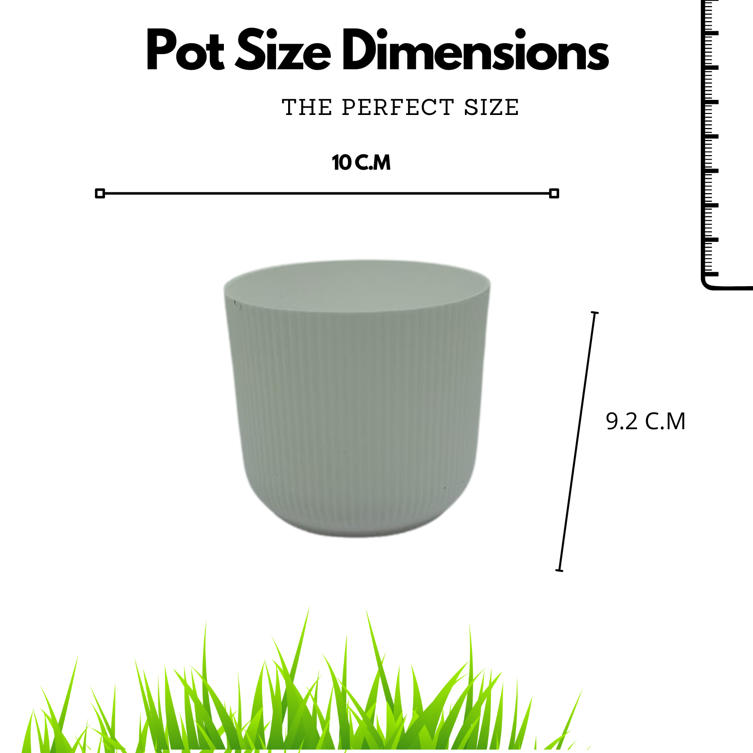 Hug a plant Ebizia Plastic Pot  for Home & Garden (Pack of 1)