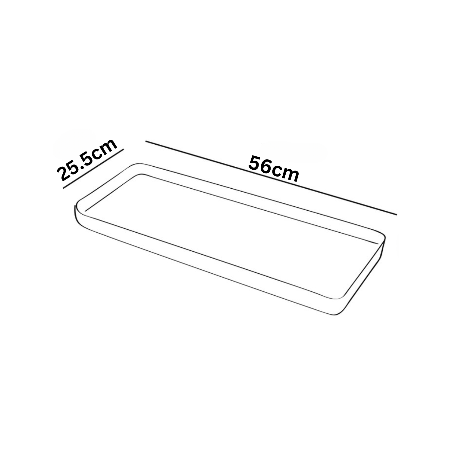 Hug A Plant | Window Planter 60CM Rectangle Plastic Pot for Home & Garden (Pack of 1)