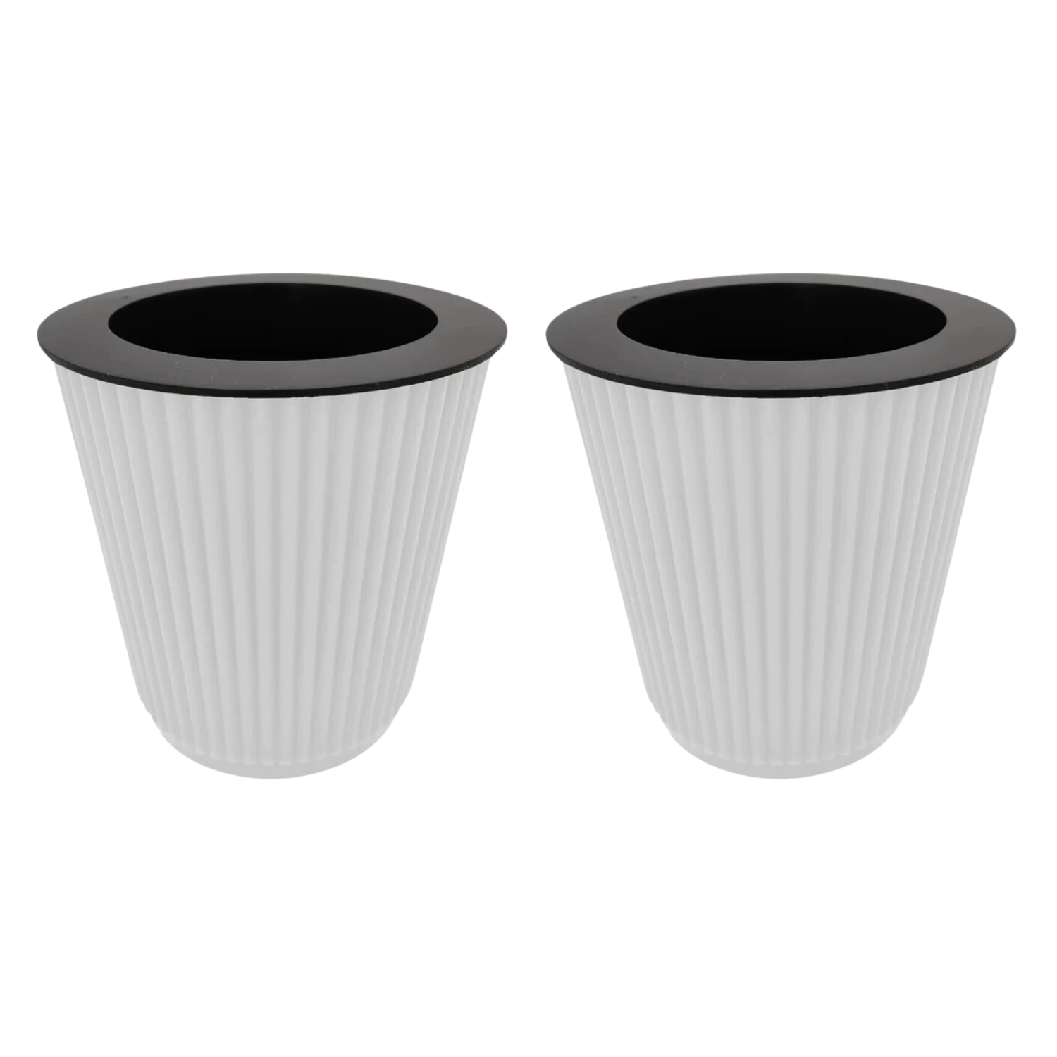 Kia 12.8cm Round Pot With Inner Planters for Home, Office, Home & Garden (12.8CM | 5INCH)