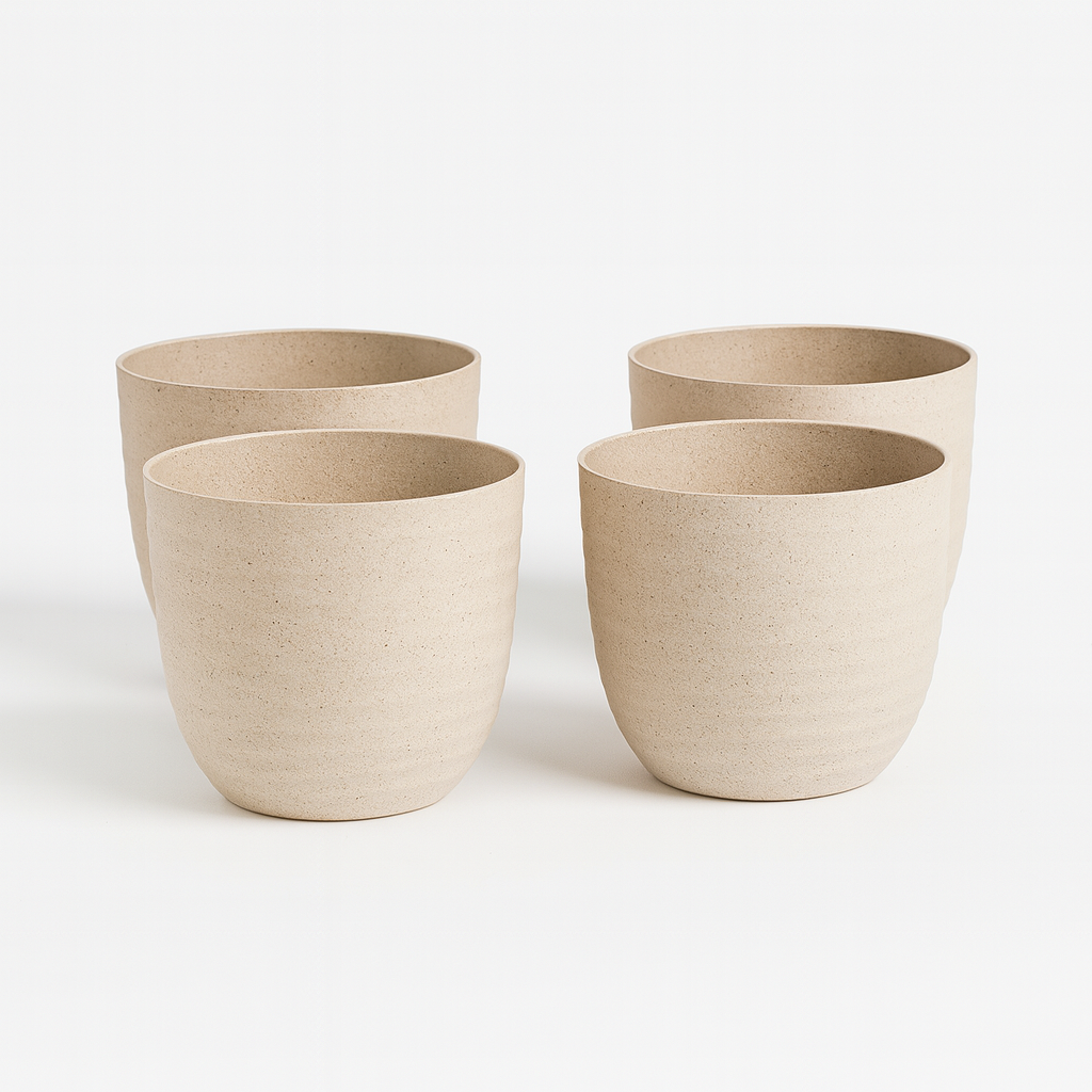 Verona Eco-friendly Pot | Bamboo-Based, UV-Protected Tabletop Planters | Eco-Friendly Pots for Indoor Plants, Home Décor, Balcony & Garden