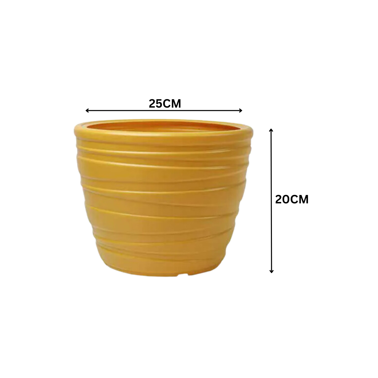 Phoenix Planter Round Plastic Pot for Home & Garden Decor