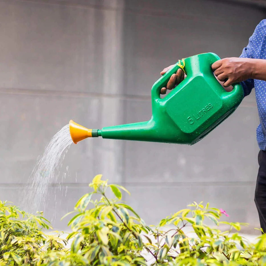 PLASTIC WATERING CAN WATER SPRAYER SPRINKLER FOR PLANTS INDOOR OUTDOOR GARDENING, 5 LTR