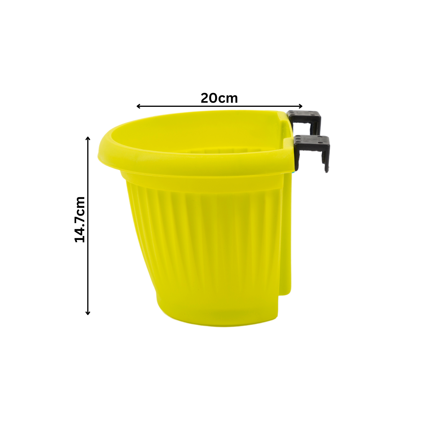 Hug A Plant |Bello Wall Planter 20CM Hanging Plastic Pot for Home & Garden Decor (20CM|8 INCH)