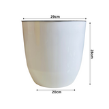 Hug A Plant |Sunny Big Round Plastic Pot with Inner for Home & Garden (29CM|11.5 INCH)