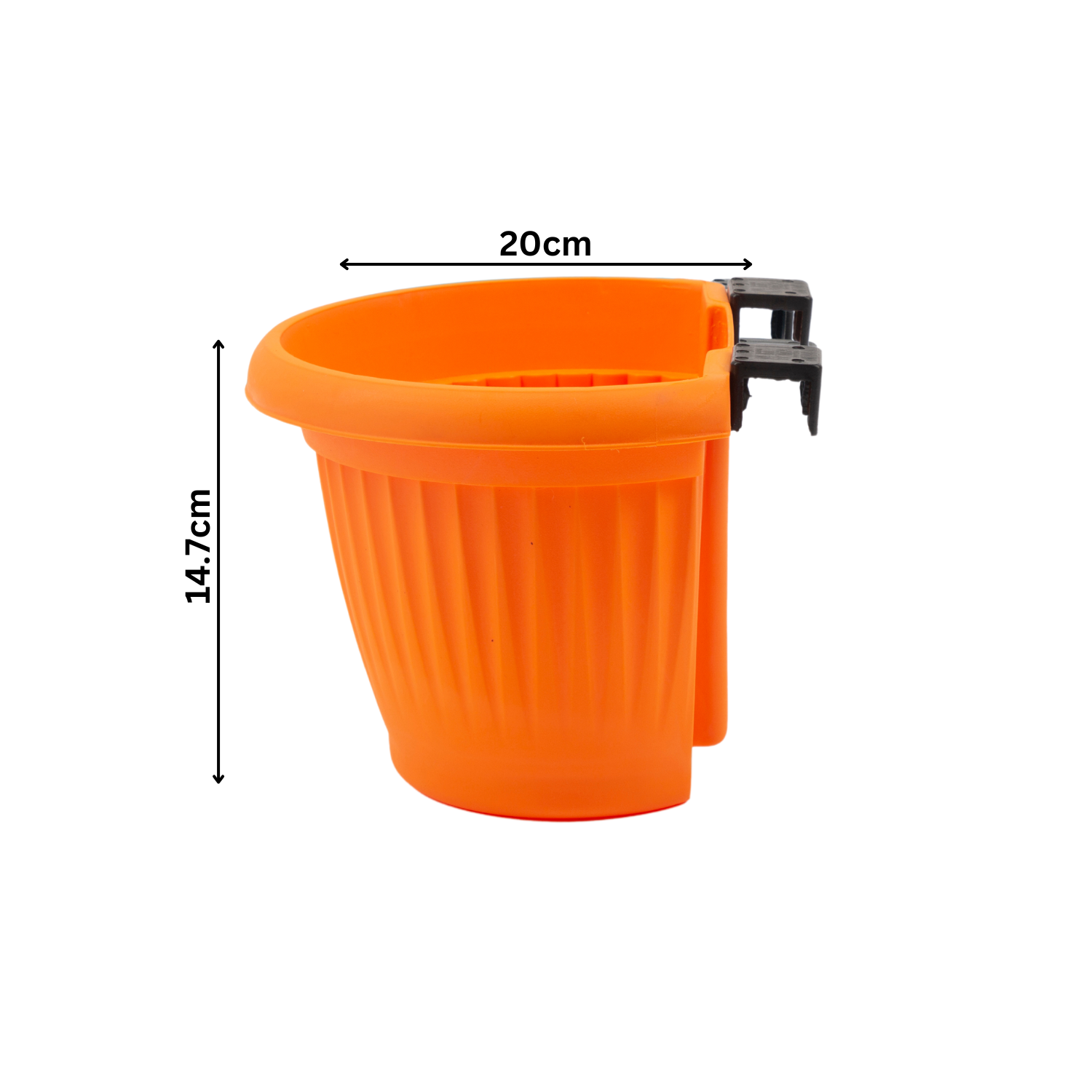 Hug A Plant |Bello Wall Planter 20CM Hanging Plastic Pot for Home & Garden Decor (20CM|8 INCH)