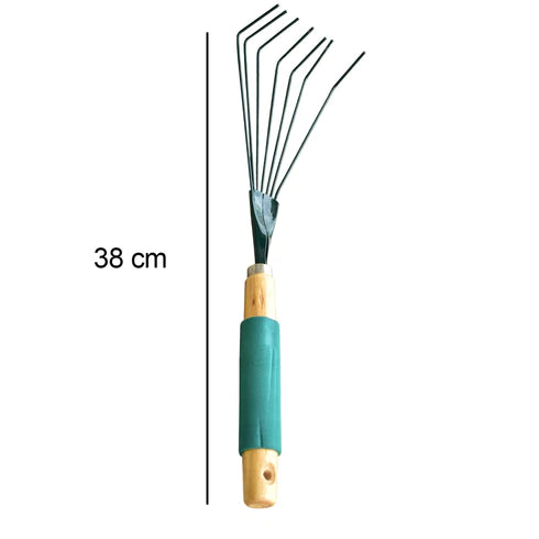 STAINLESS STEEL TOOTH GARDEN LEAF RAKE