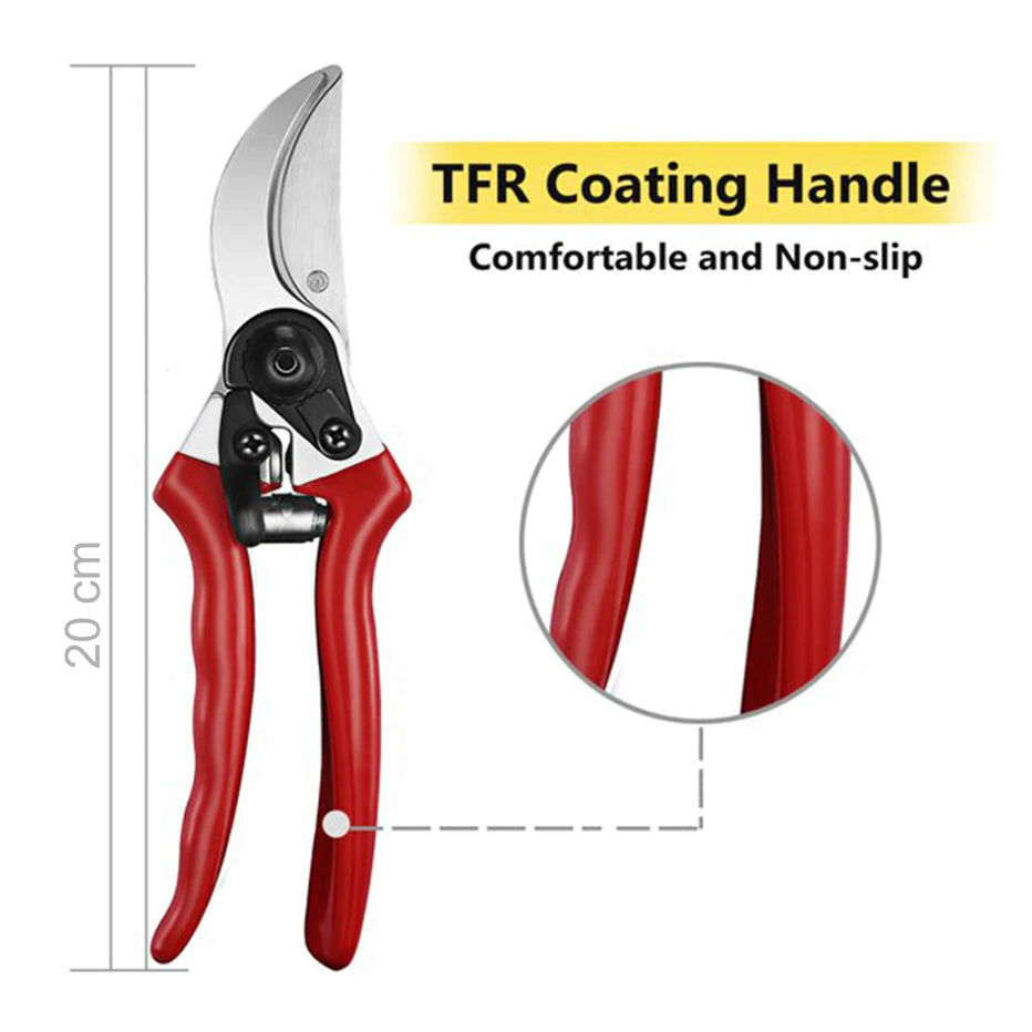 GARDEN SHARP CUTTER PRUNERS SCISSOR WITH GRIP-HANDLE
