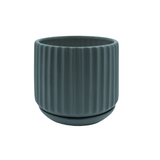 Designer Ceramic Pot (Grey, Matt Finish,Small) for Home & Indoor Plant Decor