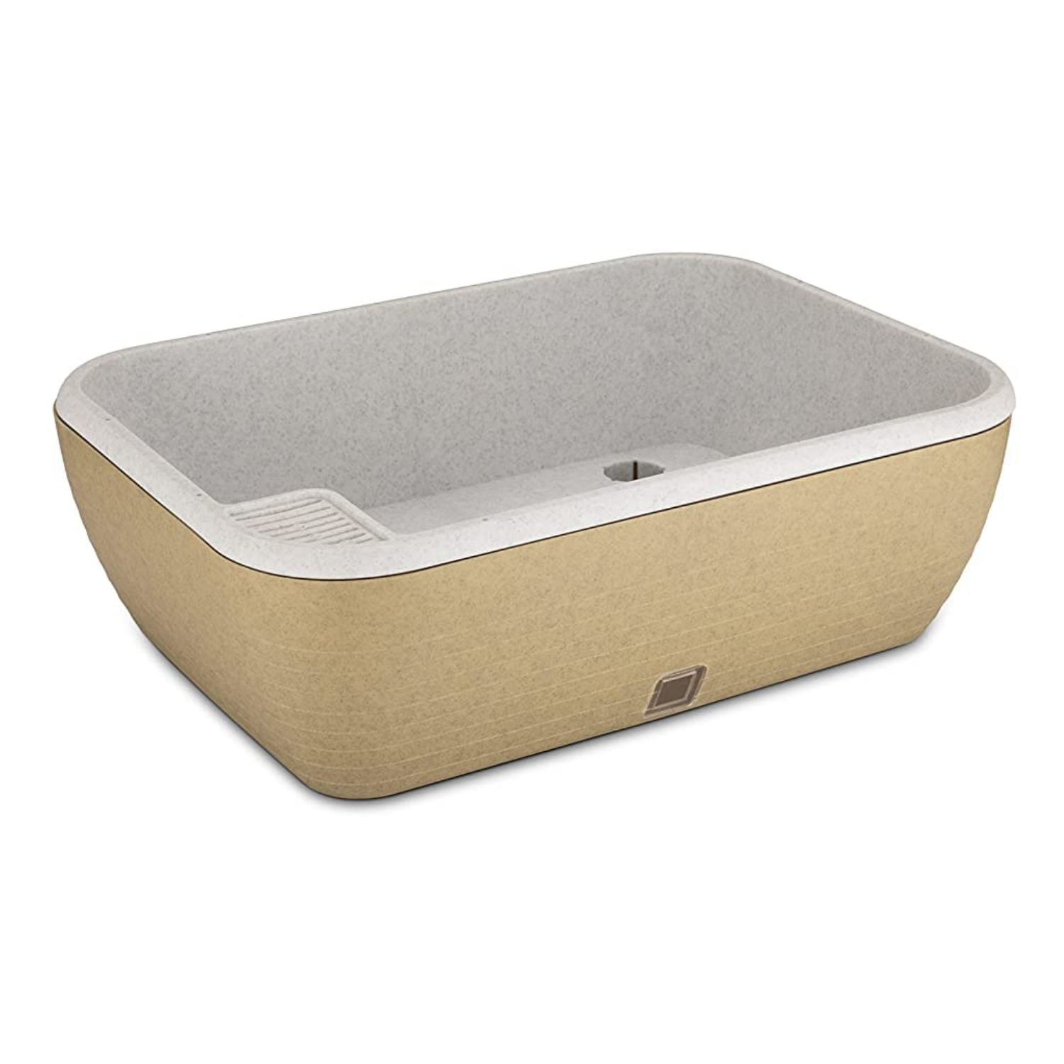 Contessa Rectangle Pot for Outdoor Indoor with Self-Watering System/Flower Pot (Home & Garden)