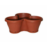 Flower Tower 44cm Round Plastic Pot for Home & Garden