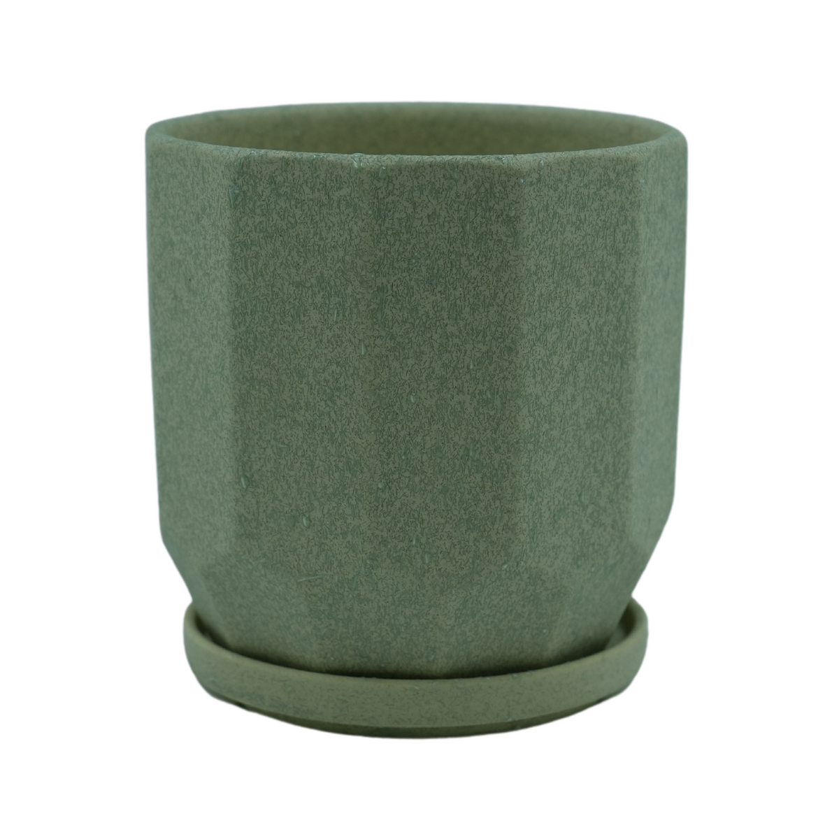 Designer Ceramic Pot (Green, Matt Finish,Large) for Home & Indoor Plant Decor