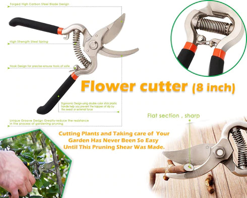 GARDEN SHEARS PRUNERS SCISSOR (8 INCH)