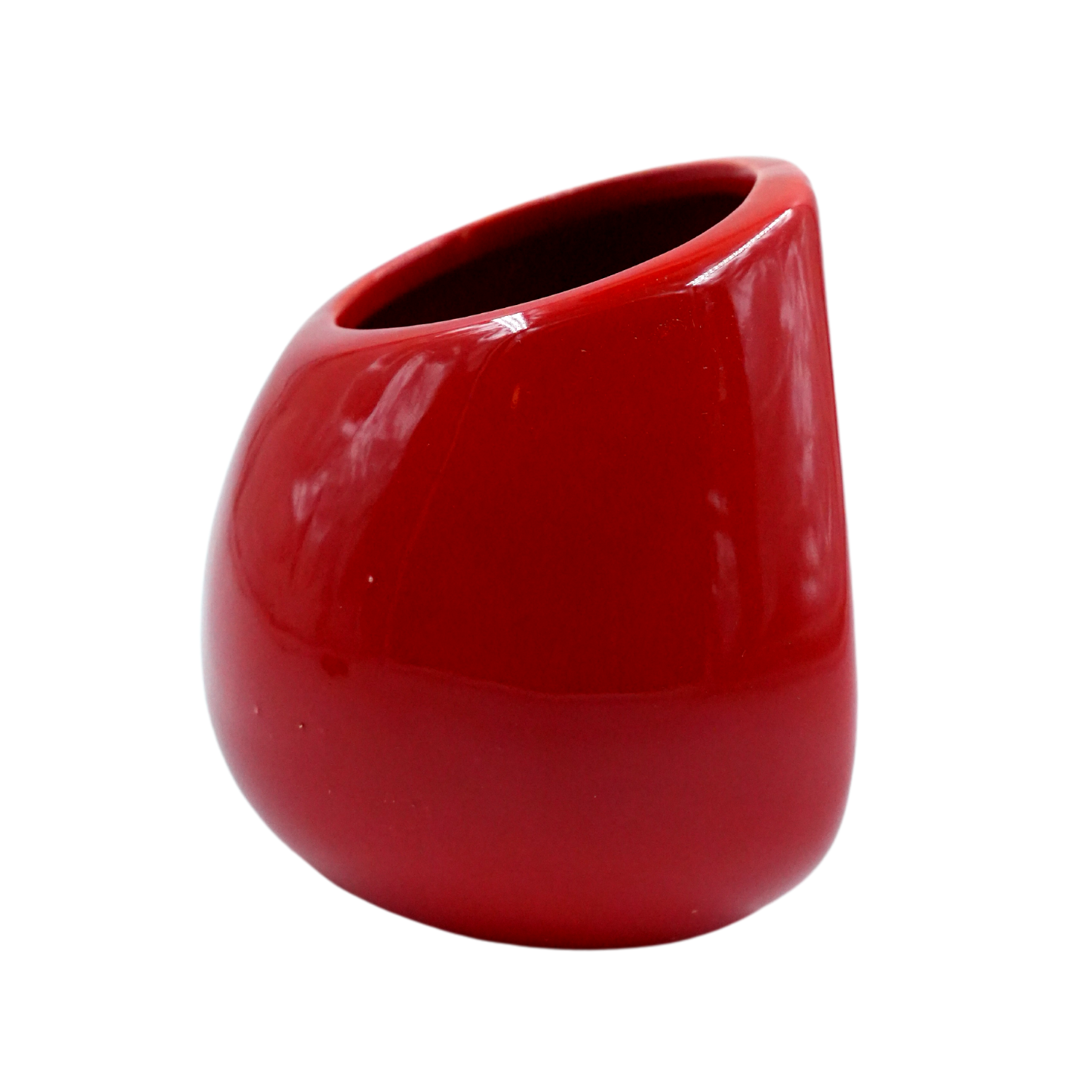 Designer Ceramic Pot (Glossy Finish,Small) for Home & Indoor Plant Decor
